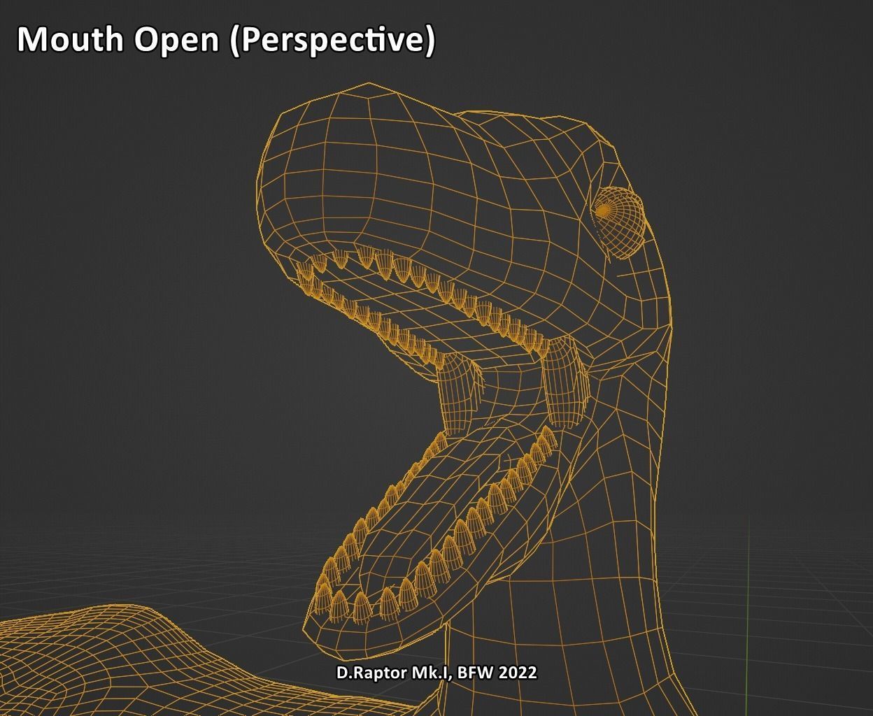 Deinonychus Raptor Mk I for VRChat Low-poly 3D model_40