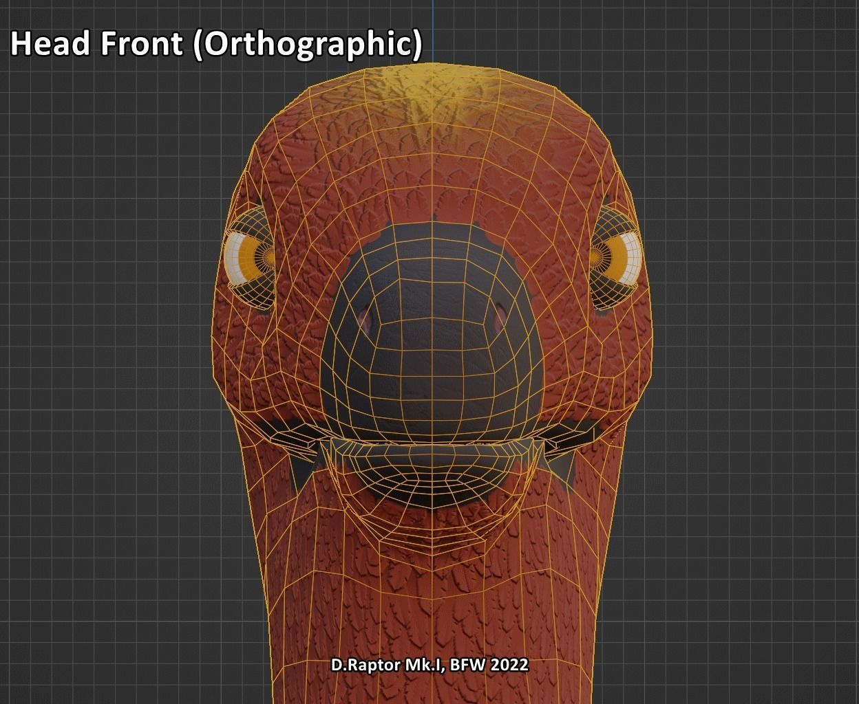 Deinonychus Raptor Mk I for VRChat Low-poly 3D model_5