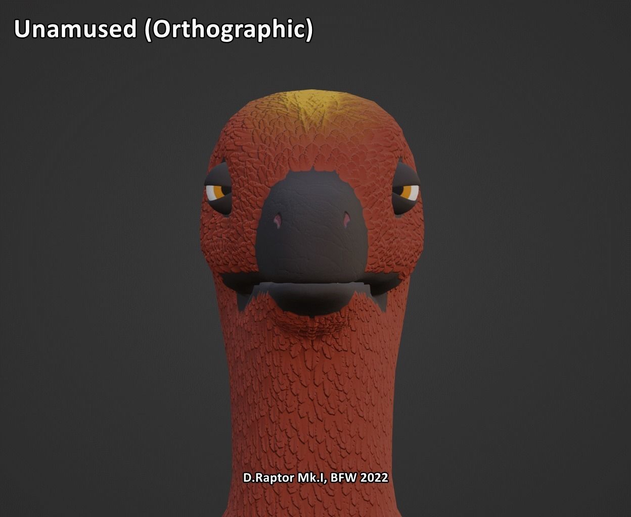 Deinonychus Raptor Mk I for VRChat Low-poly 3D model_49