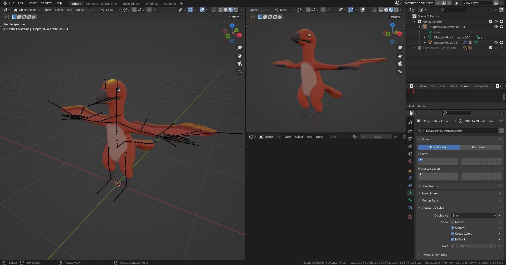 Deinonychus Raptor Mk I for VRChat Low-poly 3D model_55