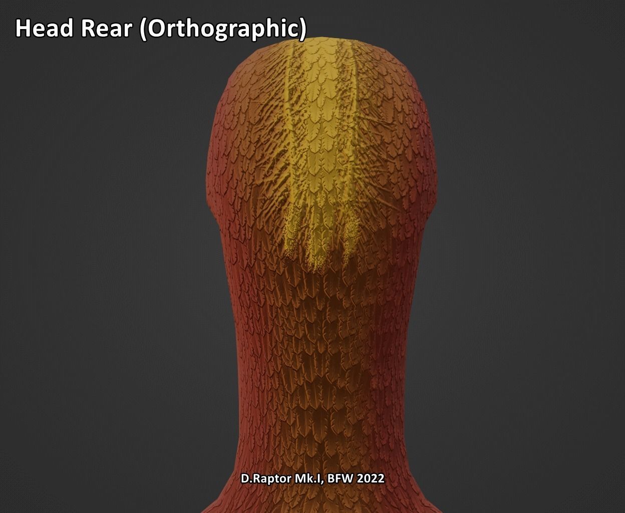 Deinonychus Raptor Mk I for VRChat Low-poly 3D model_15