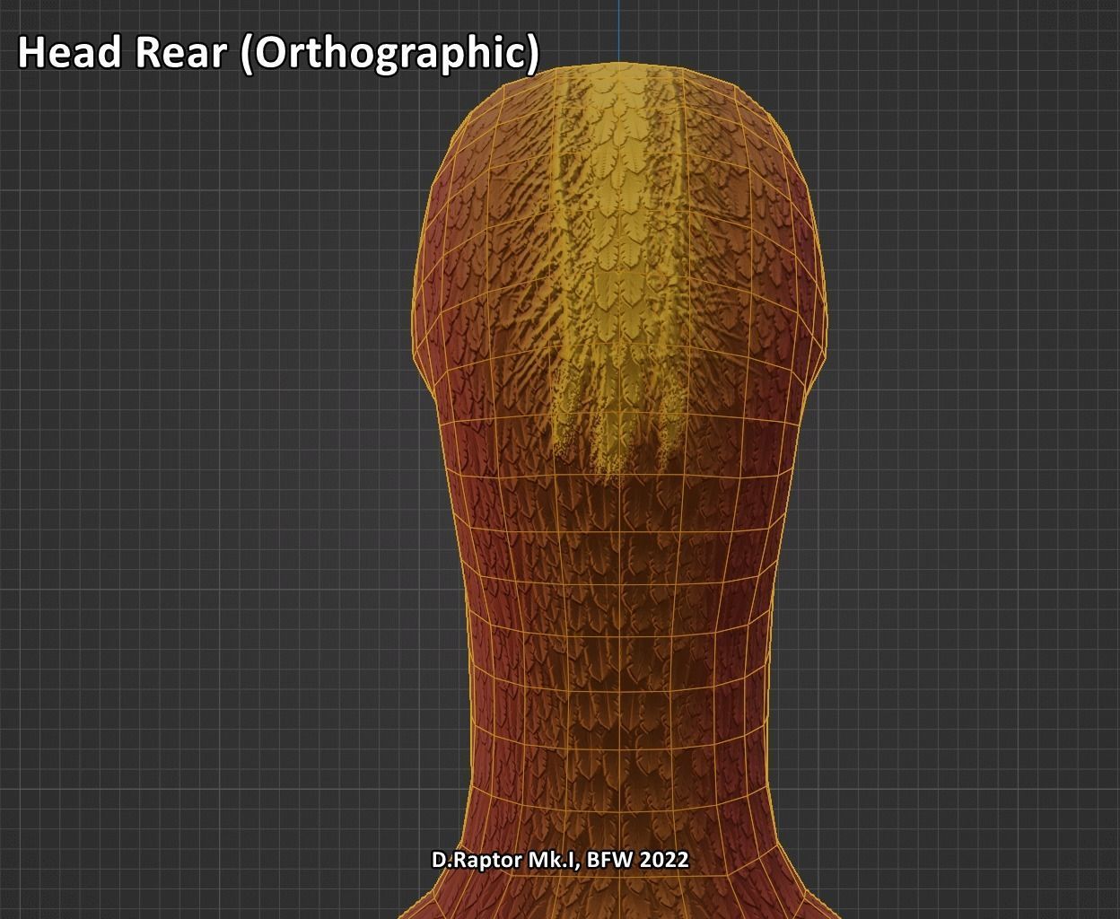 Deinonychus Raptor Mk I for VRChat Low-poly 3D model_14