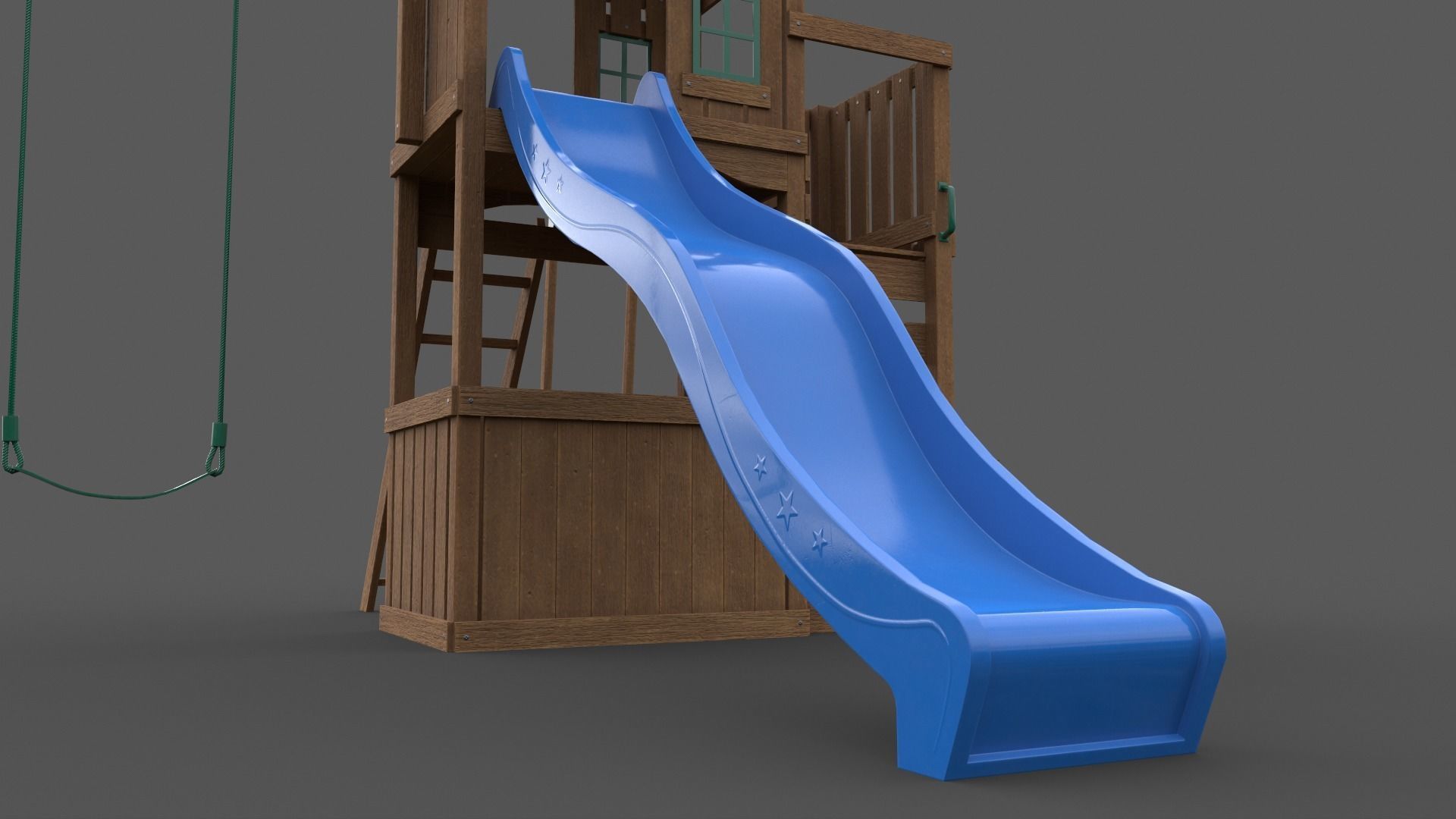PBR Playground Jungle Gym 05 Low-poly 3D model_28