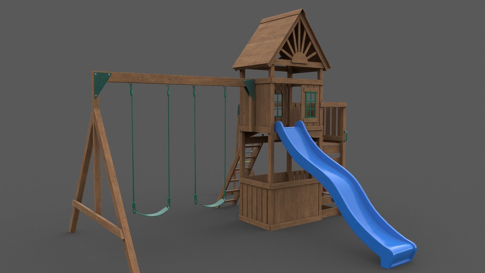 PBR Playground Jungle Gym 05 Low-poly 3D model_22