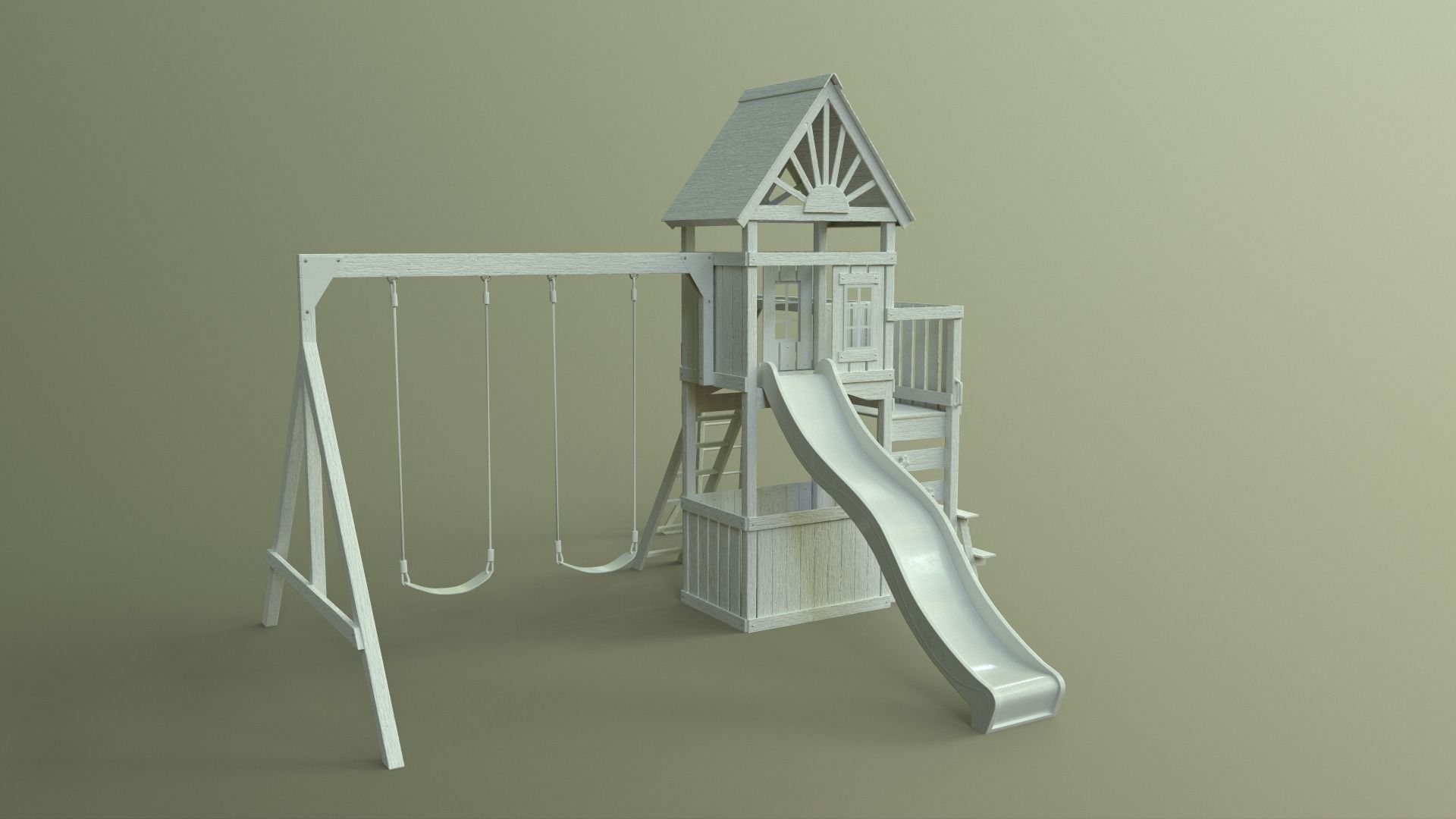 PBR Playground Jungle Gym 05 Low-poly 3D model_33