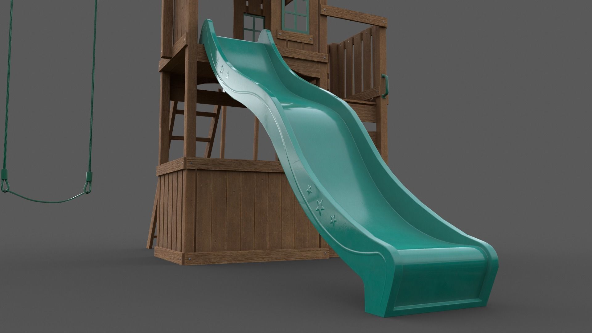PBR Playground Jungle Gym 05 Low-poly 3D model_30