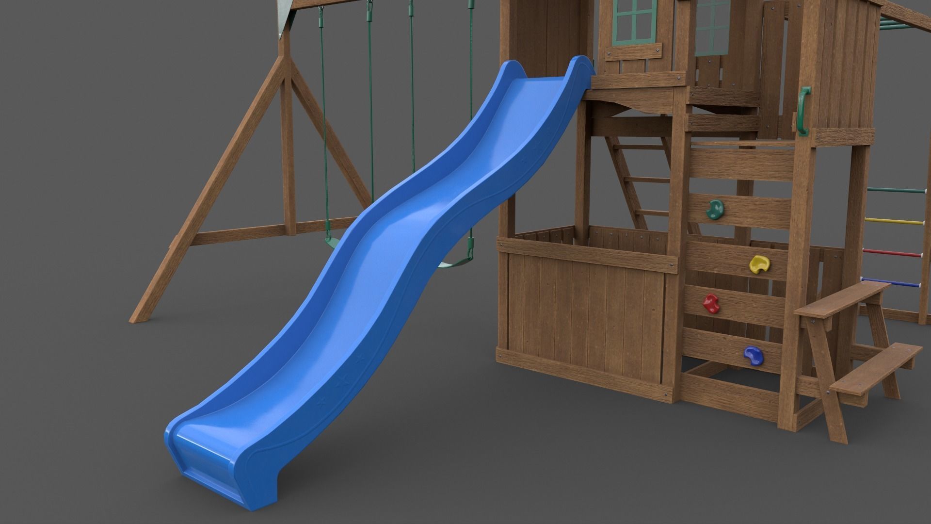 PBR Playground Jungle Gym 05 Low-poly 3D model_24