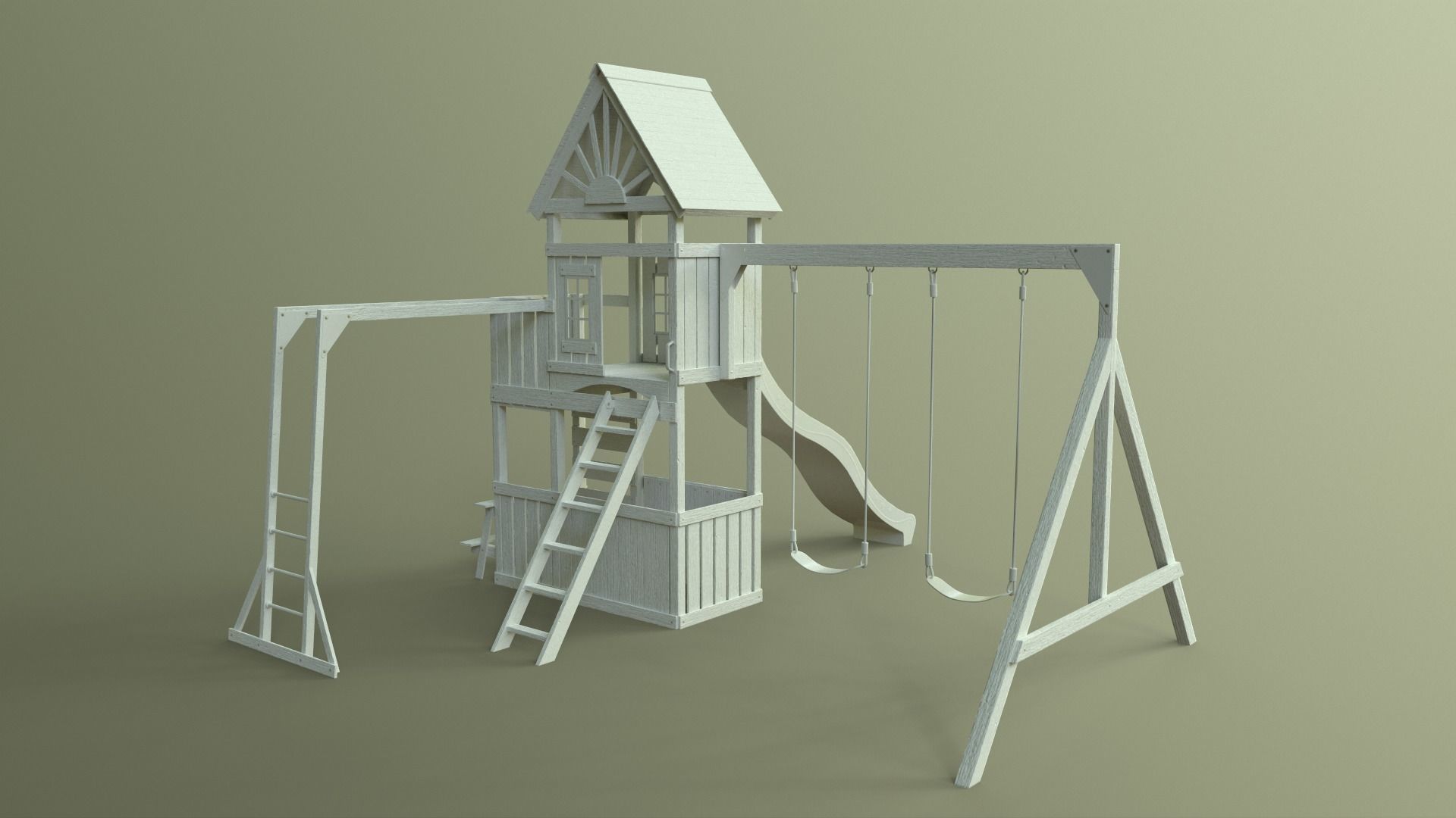 PBR Playground Jungle Gym 05 Low-poly 3D model_34