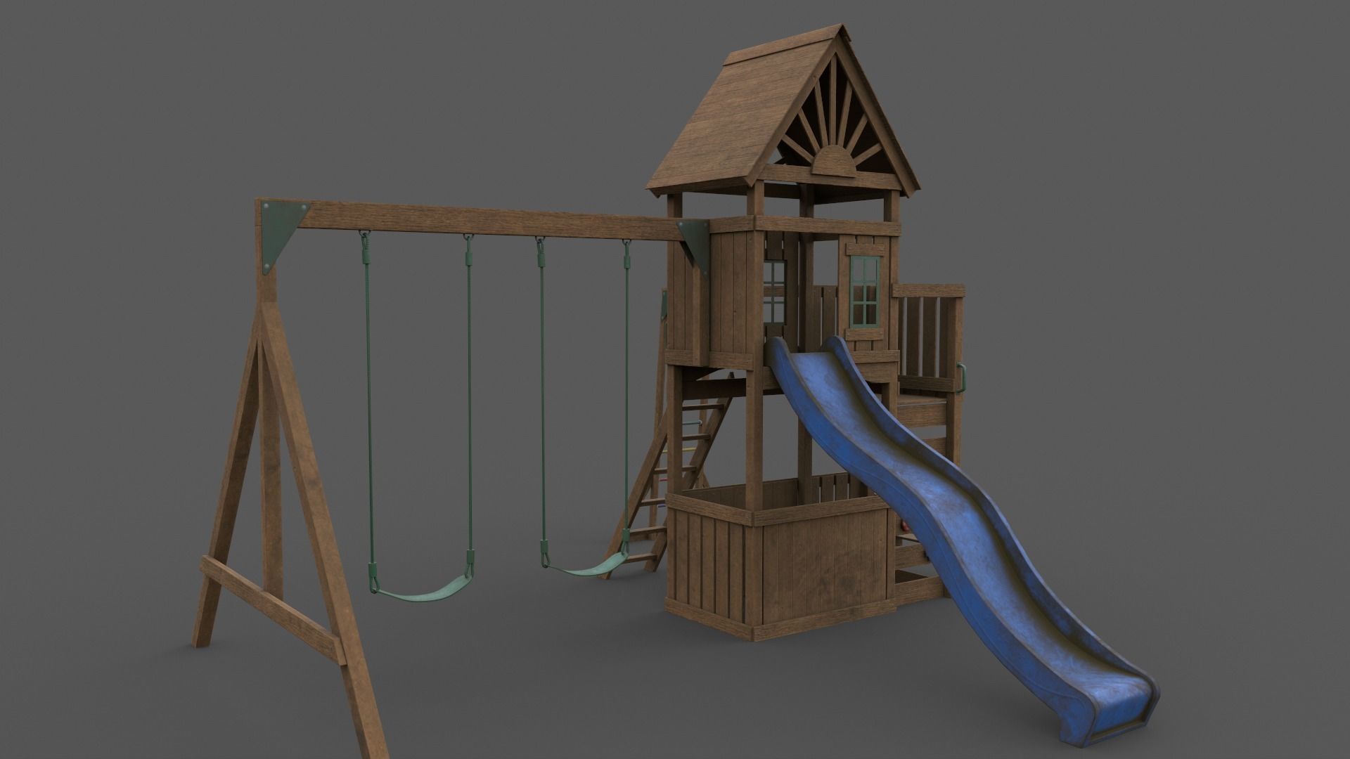 PBR Playground Jungle Gym 05 Low-poly 3D model_23