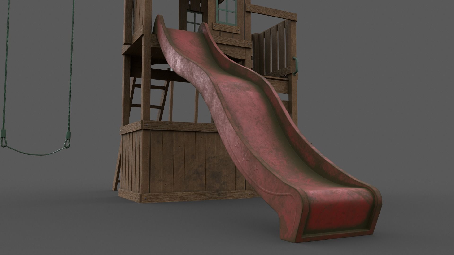 PBR Playground Jungle Gym 05 Low-poly 3D model_27