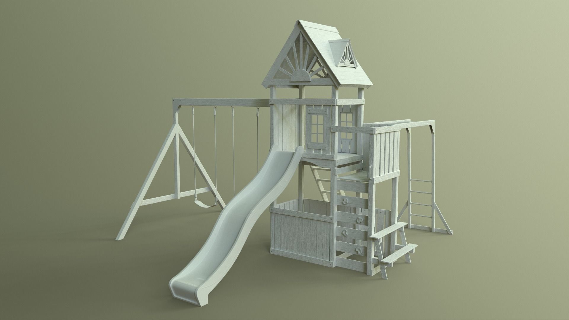 PBR Playground Jungle Gym 05 Low-poly 3D model_32