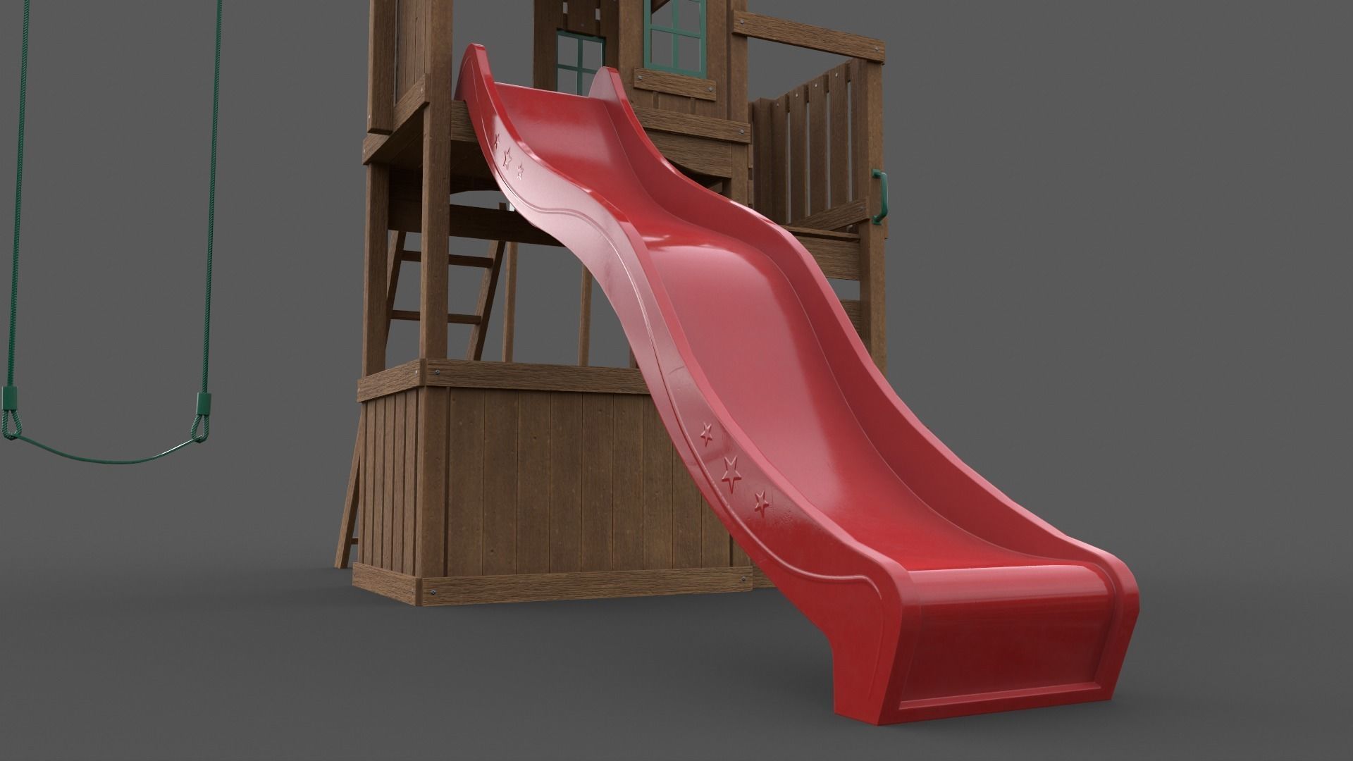 PBR Playground Jungle Gym 05 Low-poly 3D model_26
