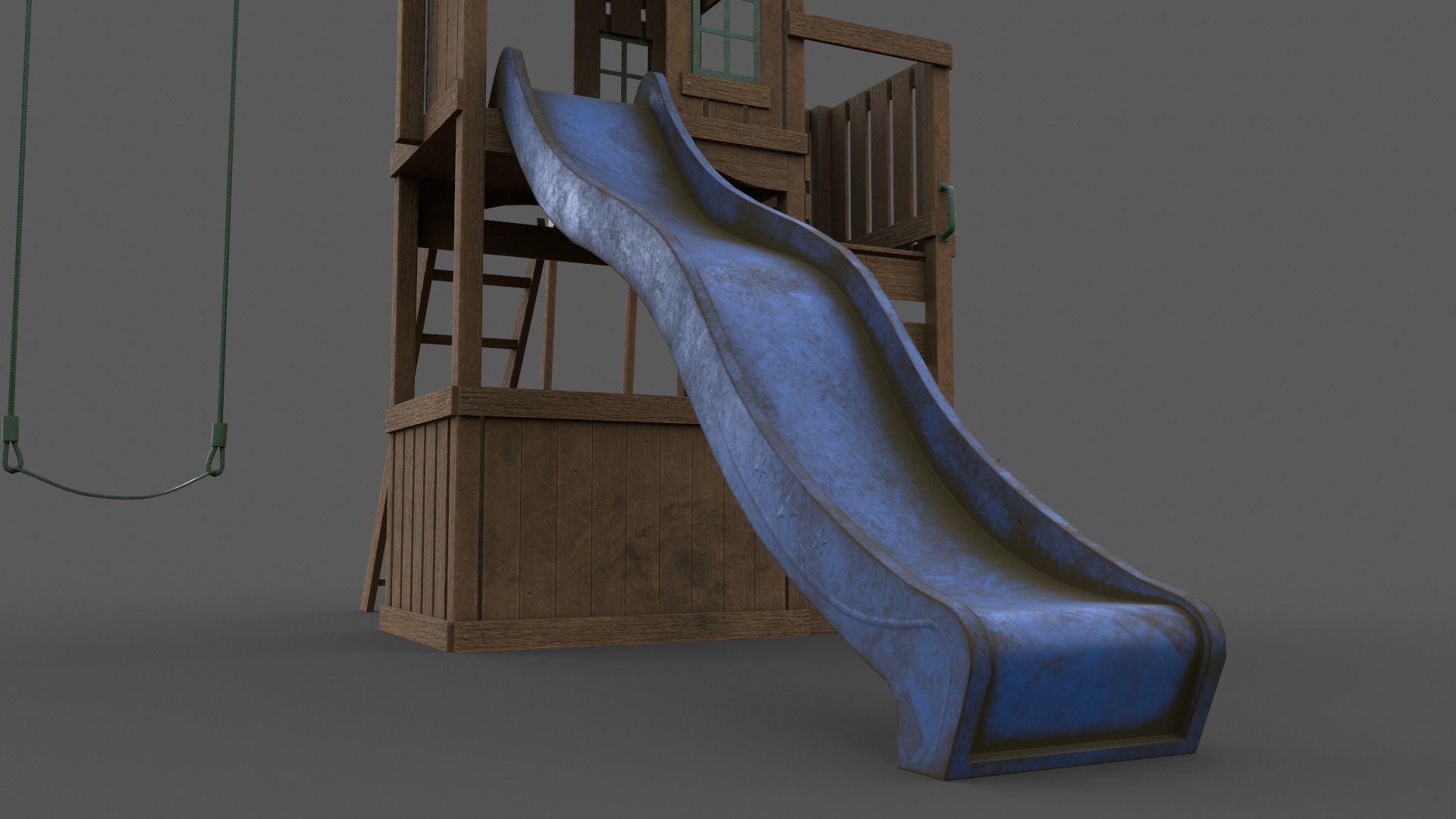 PBR Playground Jungle Gym 05 Low-poly 3D model_29