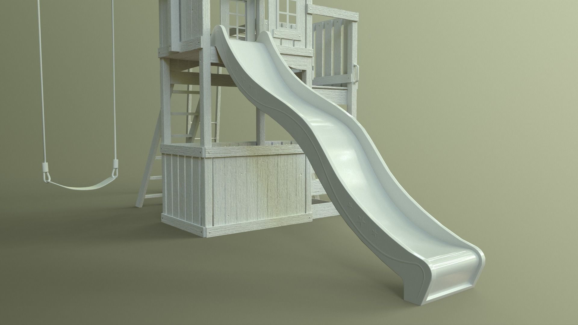 PBR Playground Jungle Gym 05 Low-poly 3D model_35
