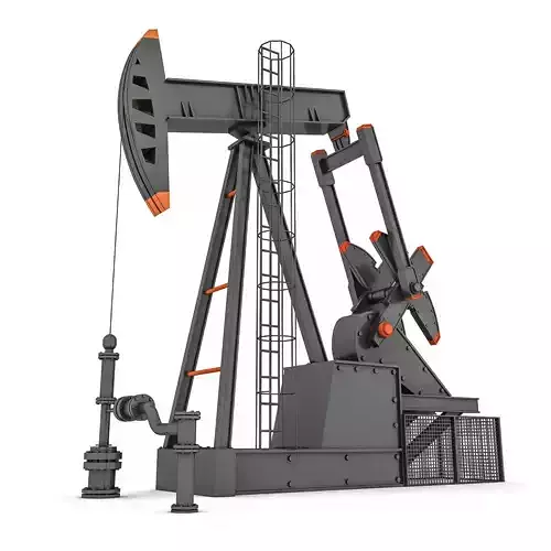 Oil Pump 3d model Low-poly 3D model