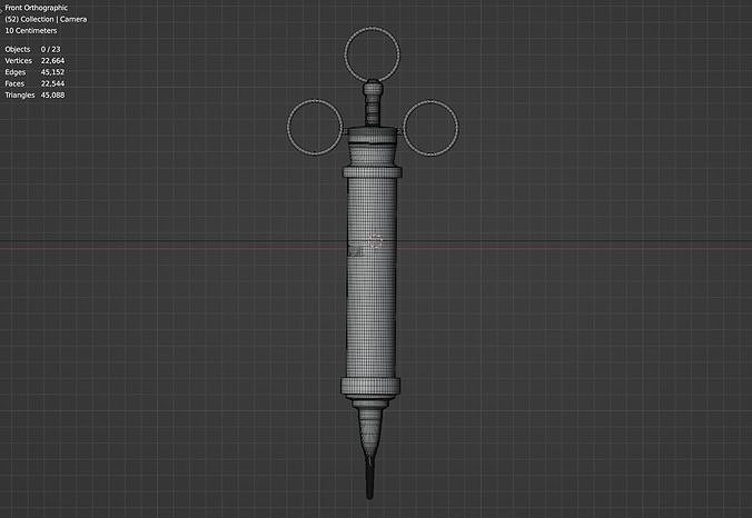  old syringe 3D model