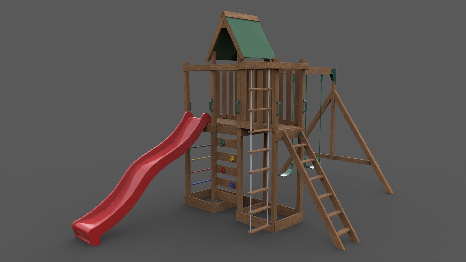 PBR Playground Jungle Gym 06 Low-poly 3D model_14