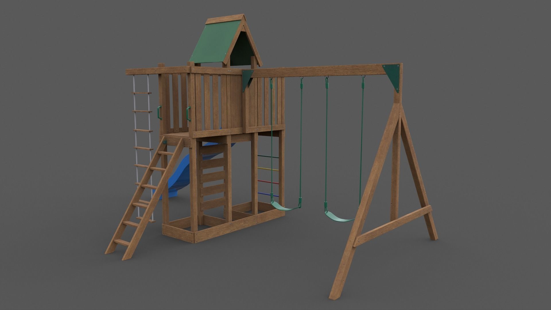 PBR Playground Jungle Gym 06 Low-poly 3D model_22
