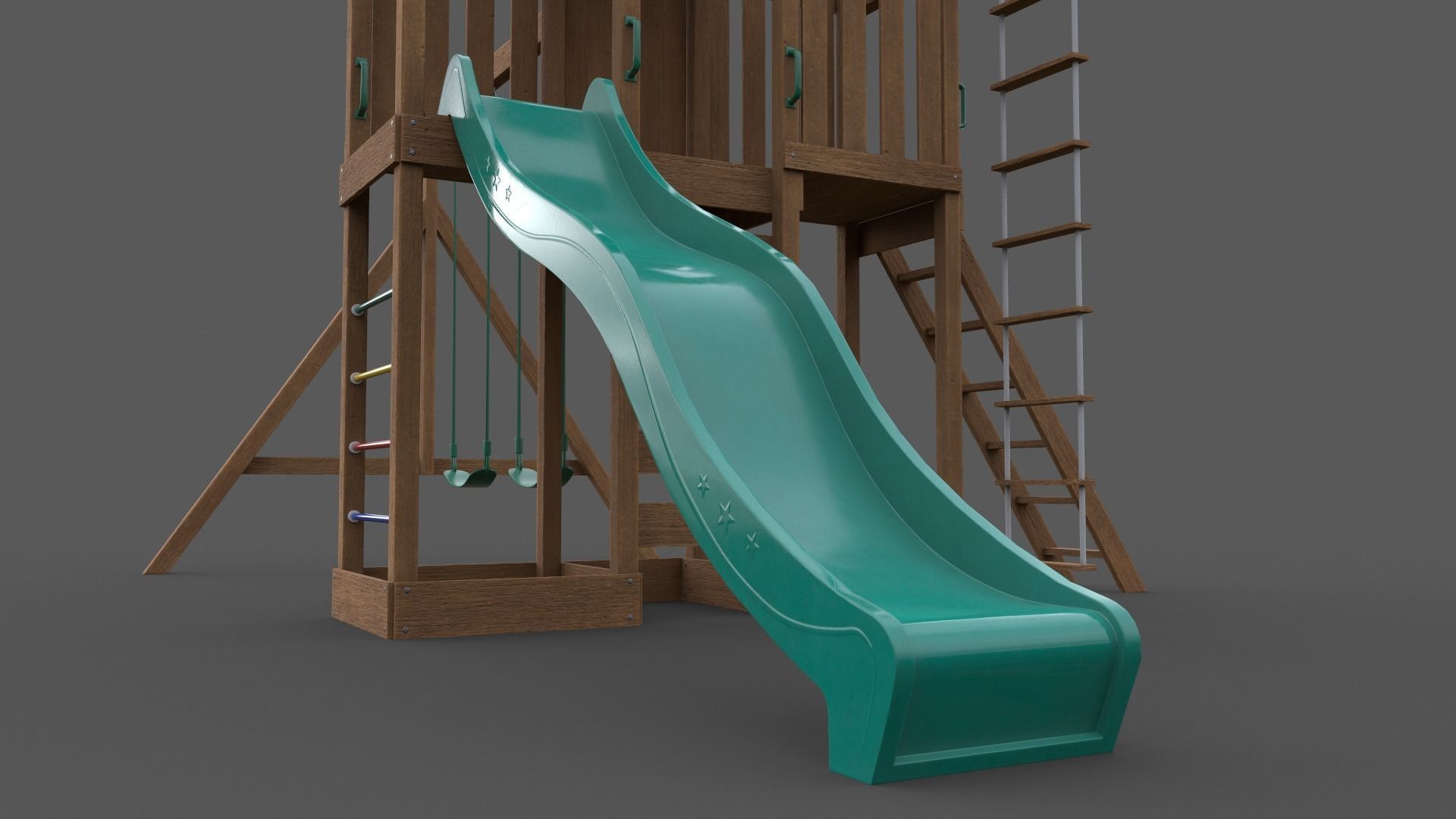PBR Playground Jungle Gym 06 Low-poly 3D model_32