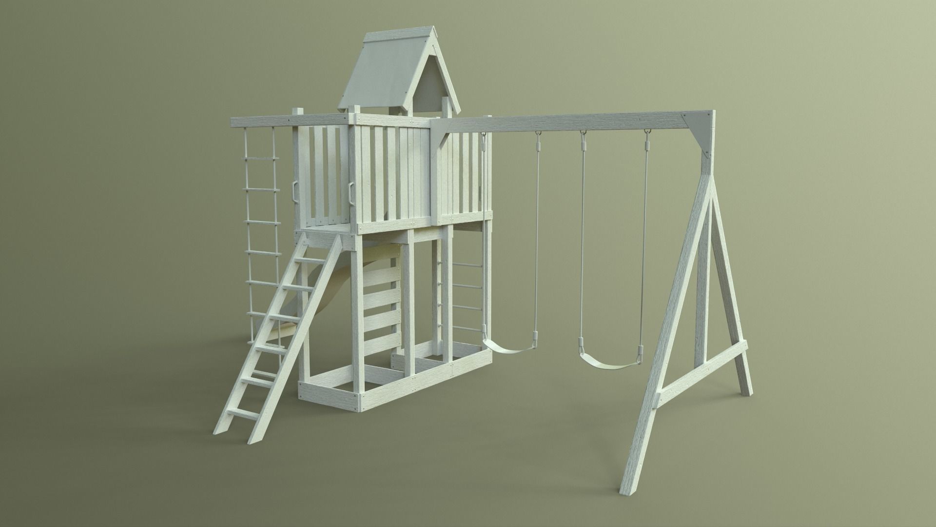 PBR Playground Jungle Gym 06 Low-poly 3D model_36