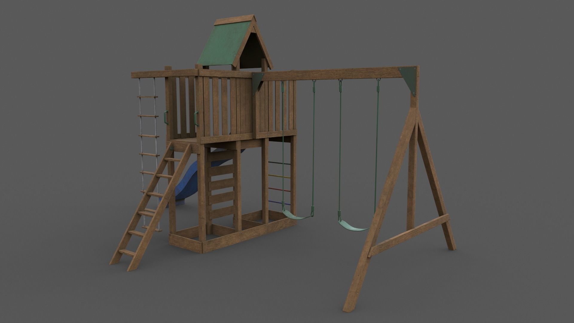 PBR Playground Jungle Gym 06 Low-poly 3D model_23