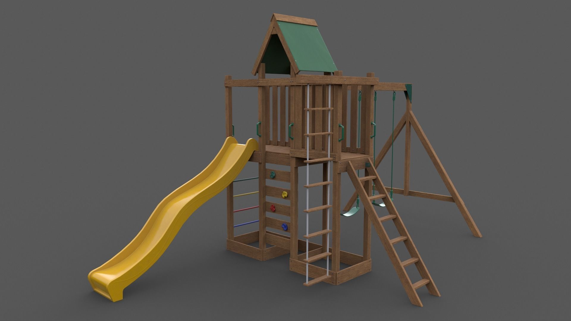 PBR Playground Jungle Gym 06 Low-poly 3D model_16