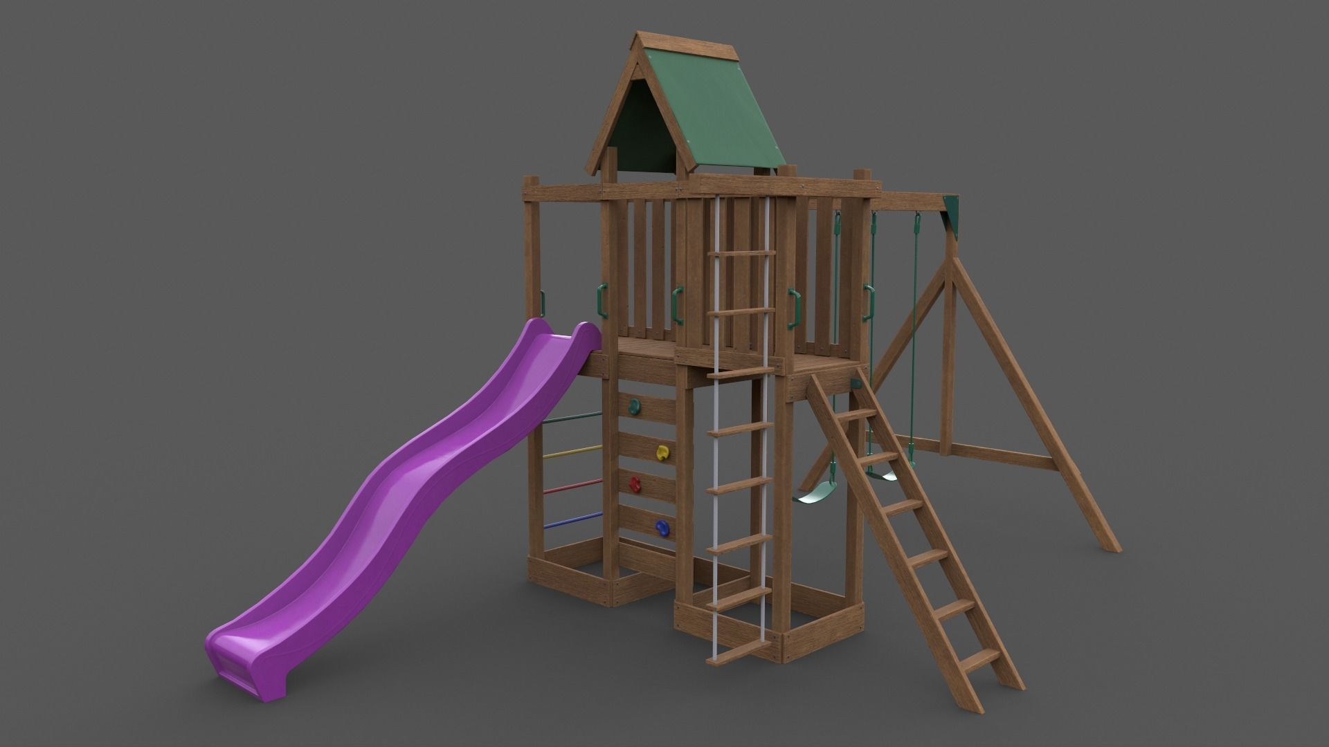 PBR Playground Jungle Gym 06 Low-poly 3D model_12