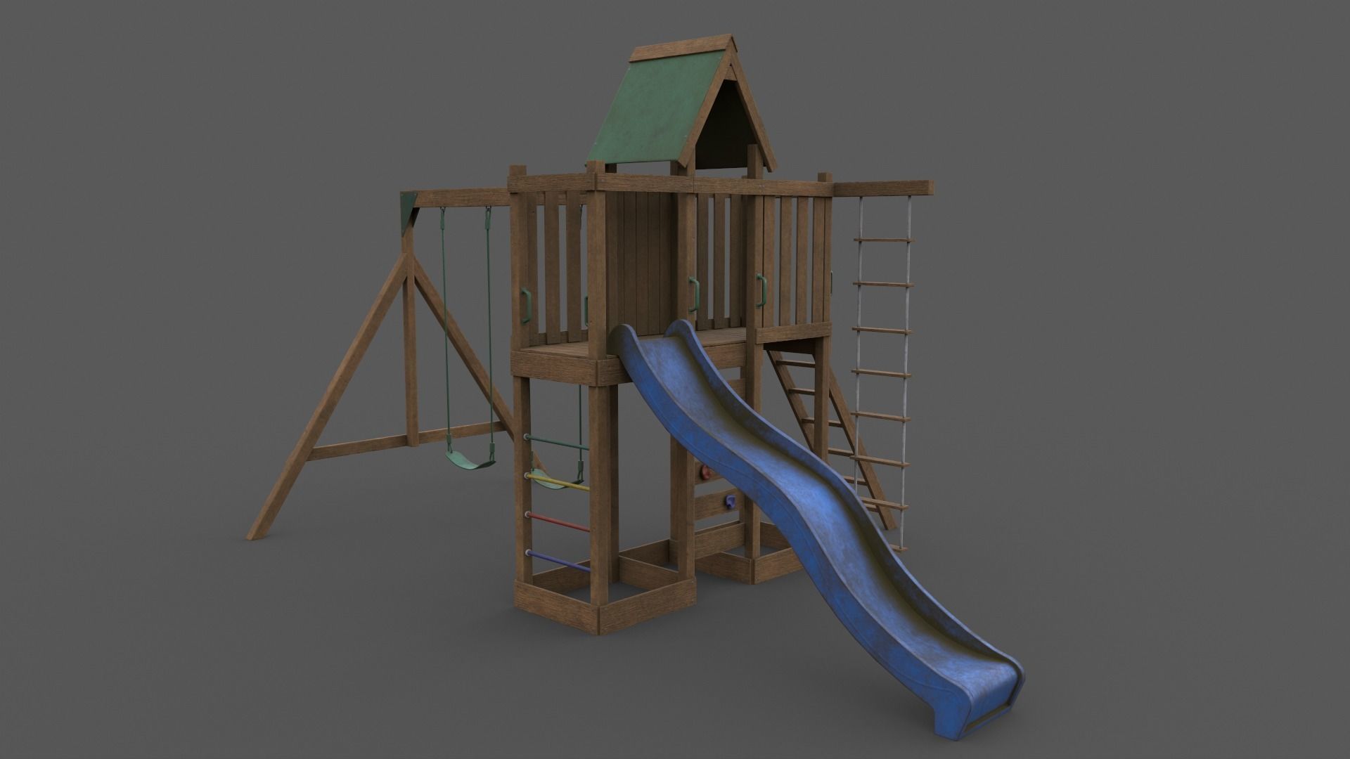 PBR Playground Jungle Gym 06 Low-poly 3D model_19