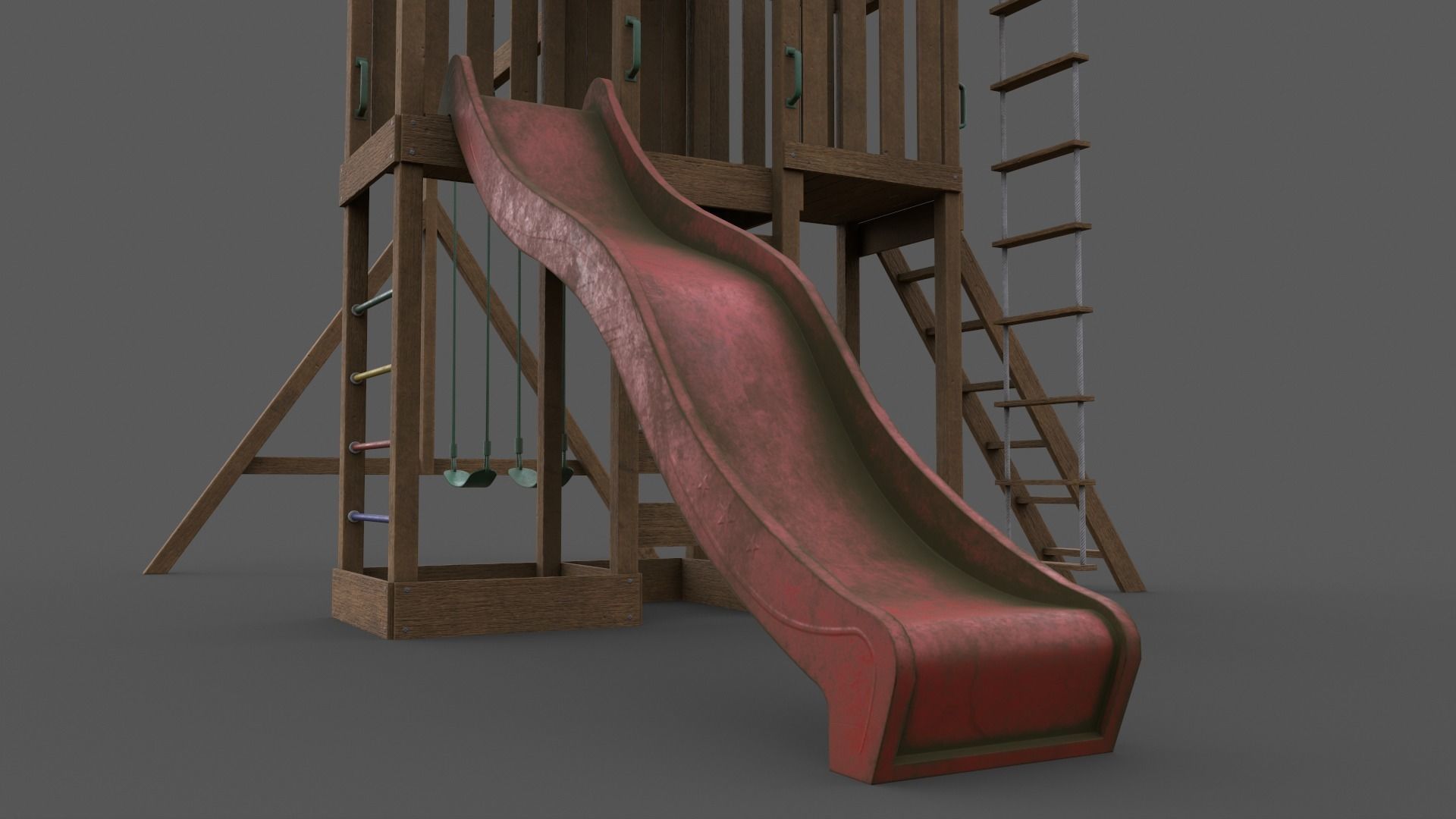 PBR Playground Jungle Gym 06 Low-poly 3D model_29
