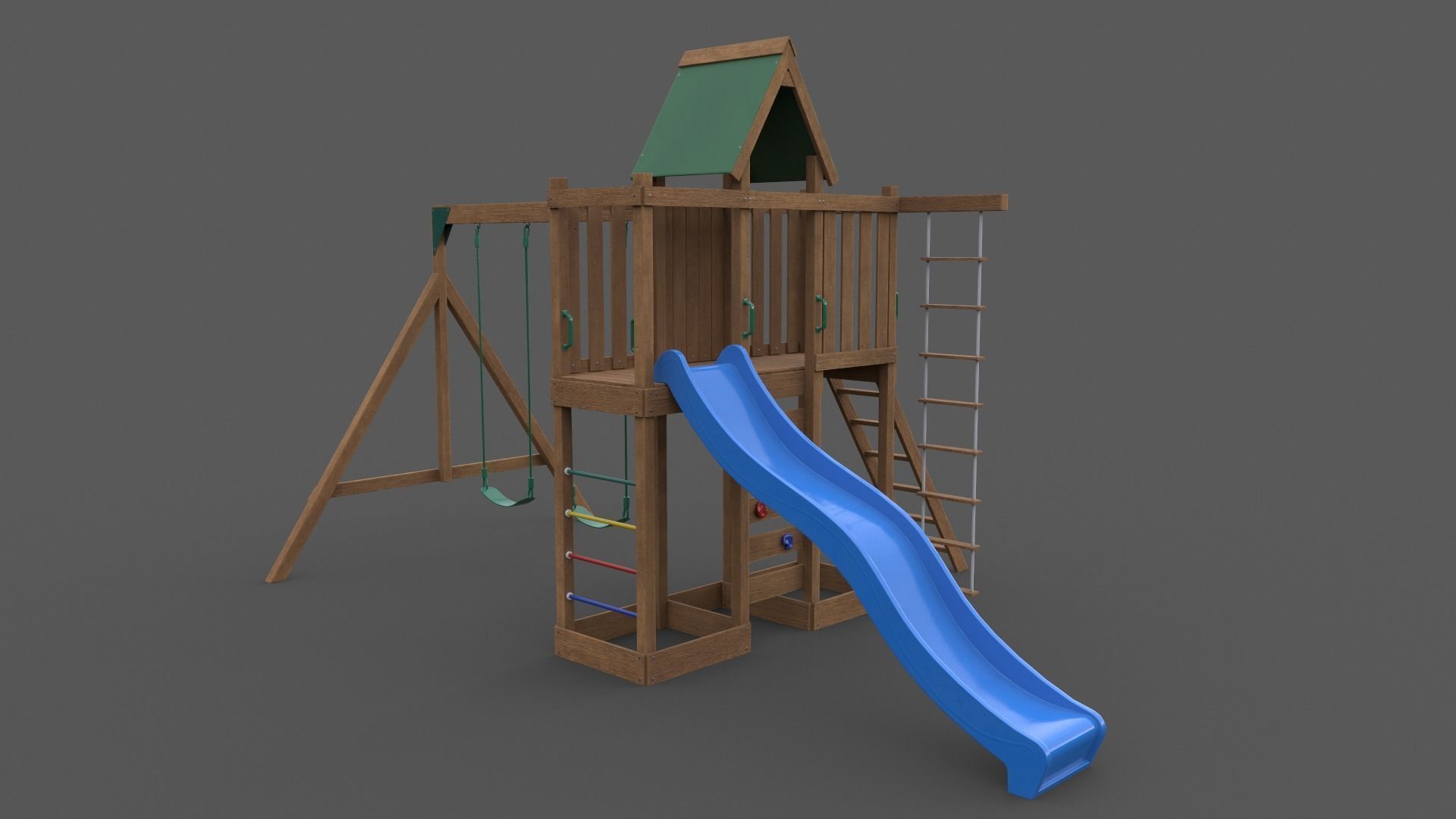 PBR Playground Jungle Gym 06 Low-poly 3D model_18