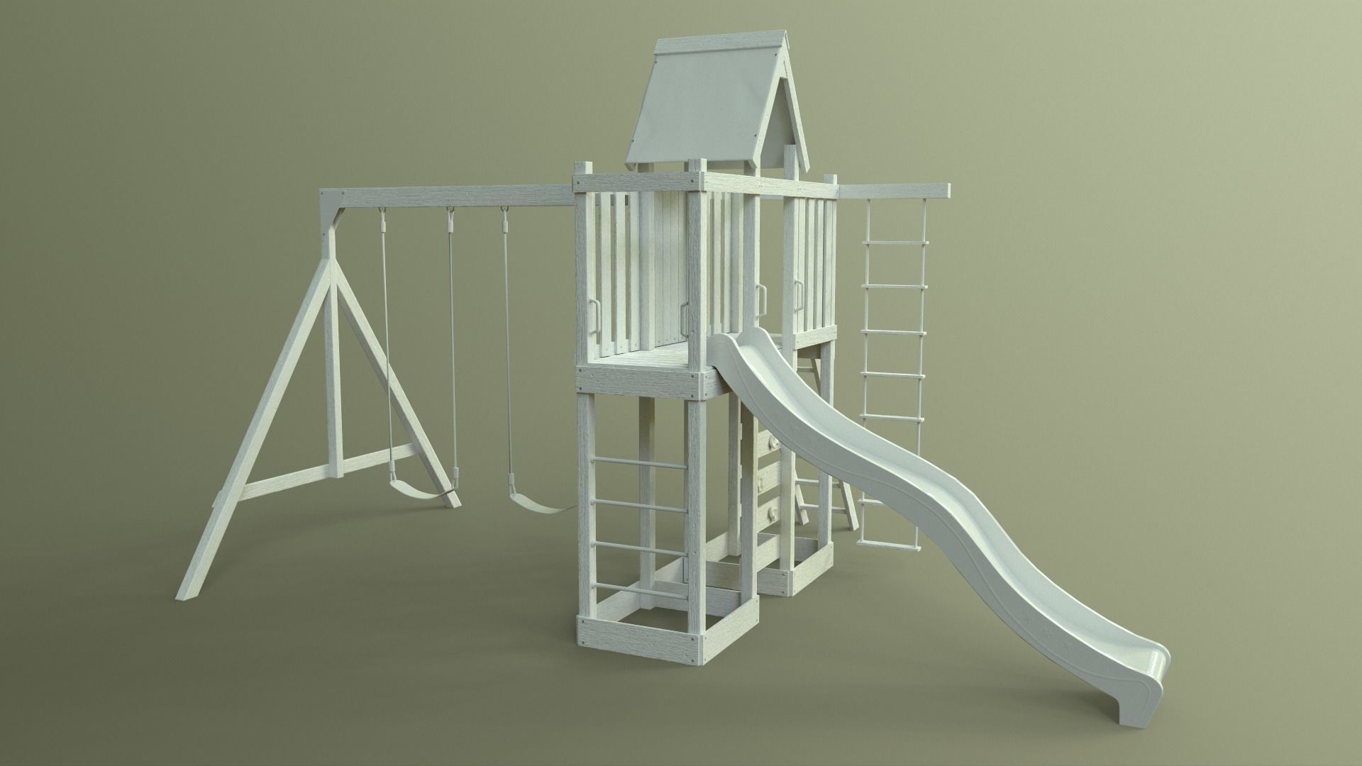 PBR Playground Jungle Gym 06 Low-poly 3D model_35