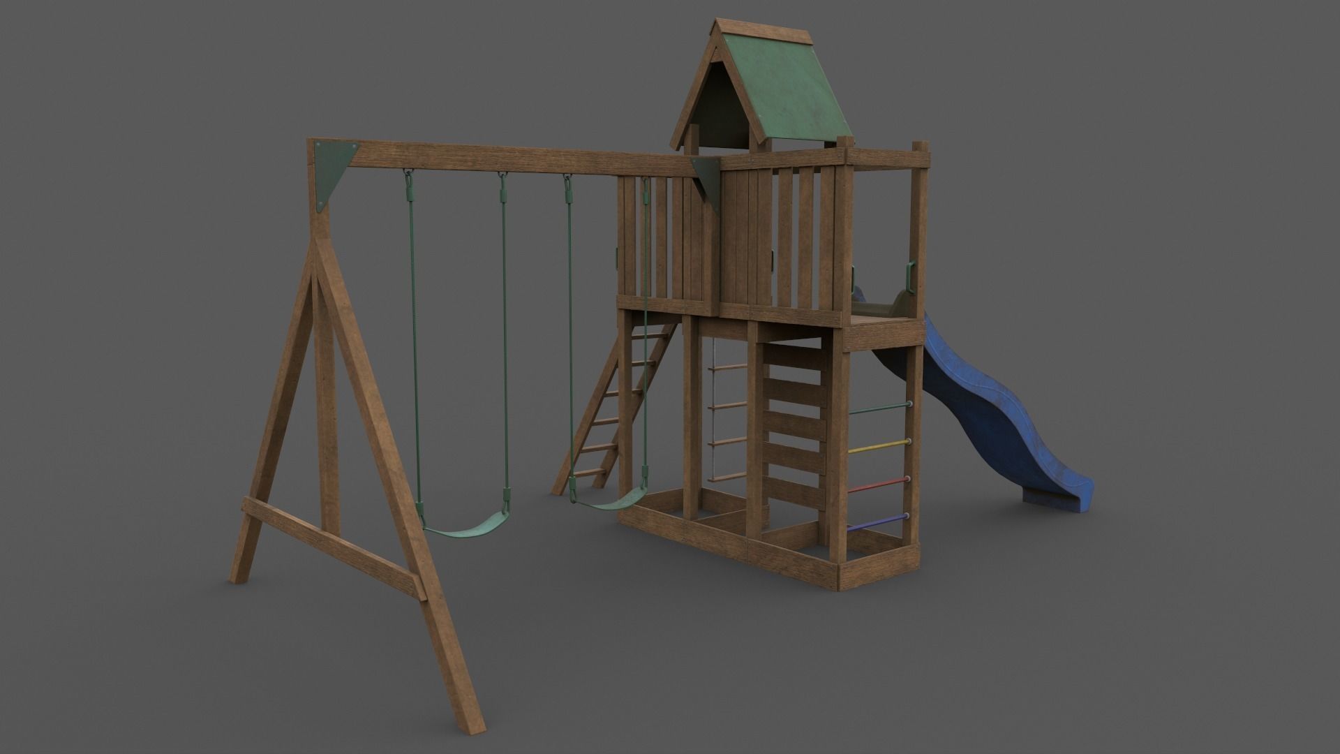 PBR Playground Jungle Gym 06 Low-poly 3D model_21
