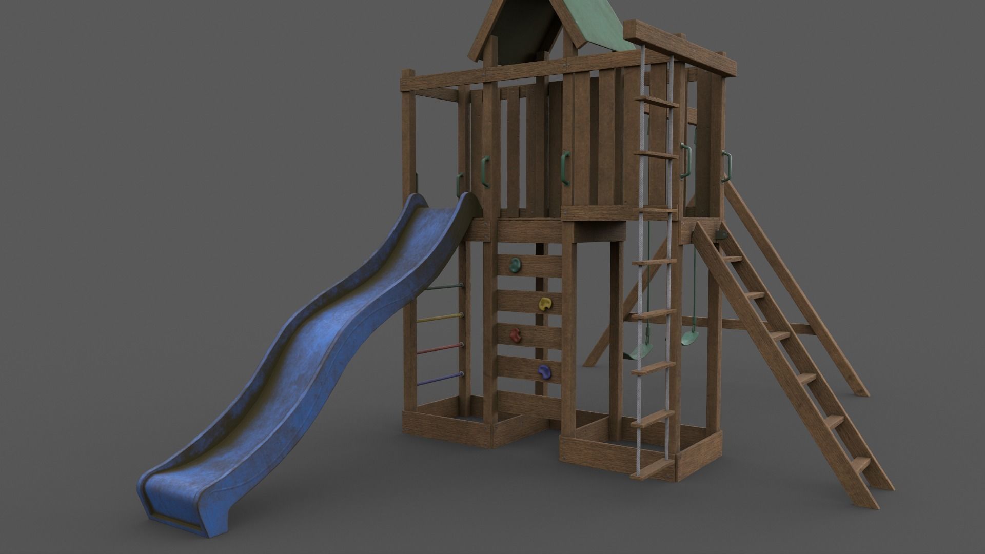 PBR Playground Jungle Gym 06 Low-poly 3D model_25