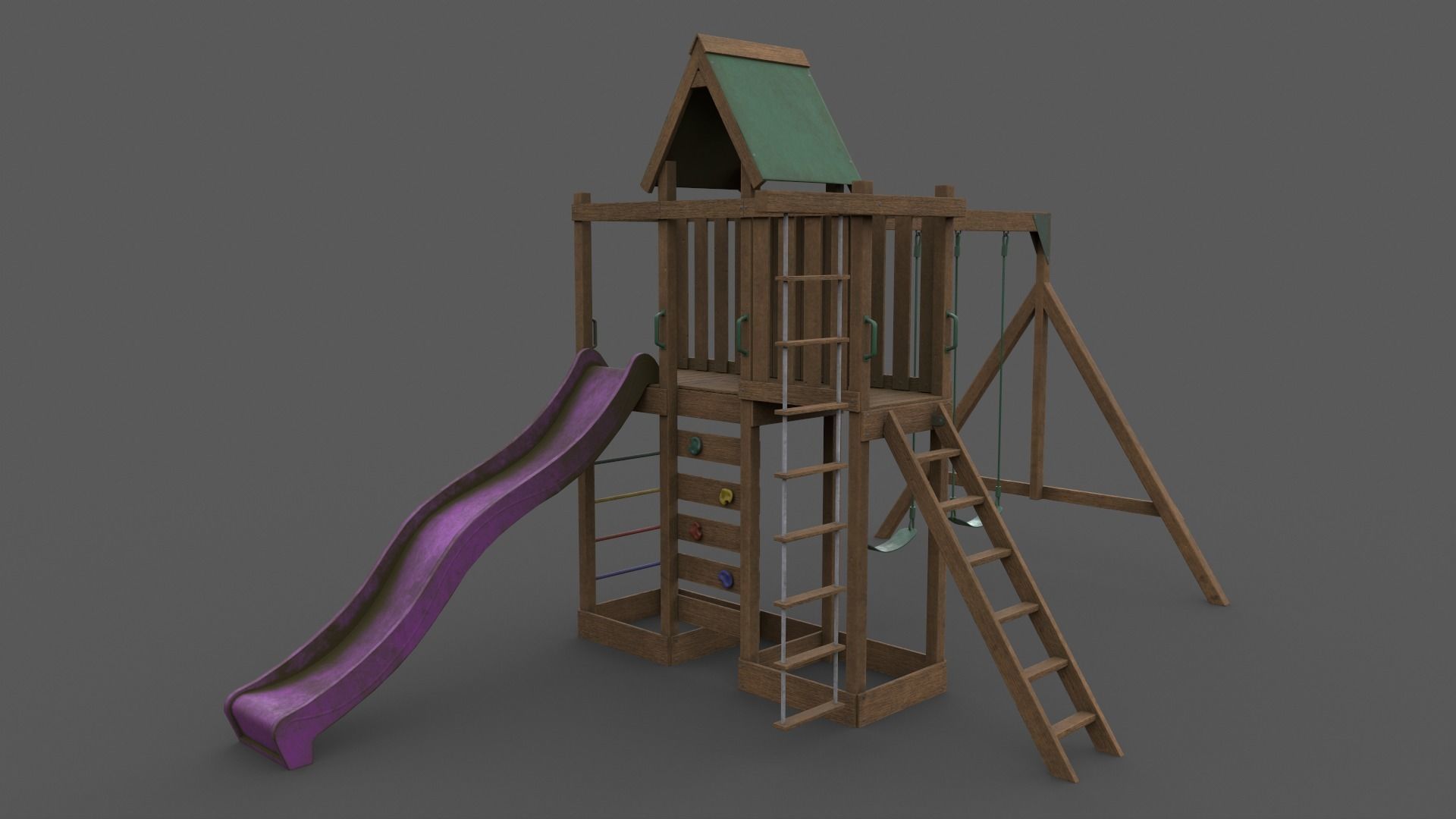 PBR Playground Jungle Gym 06 Low-poly 3D model_13