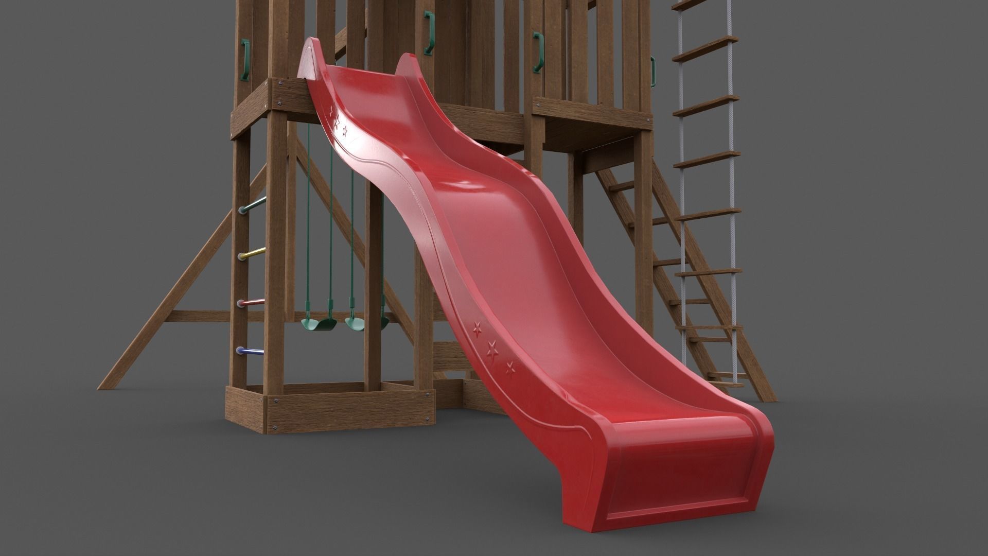 PBR Playground Jungle Gym 06 Low-poly 3D model_28