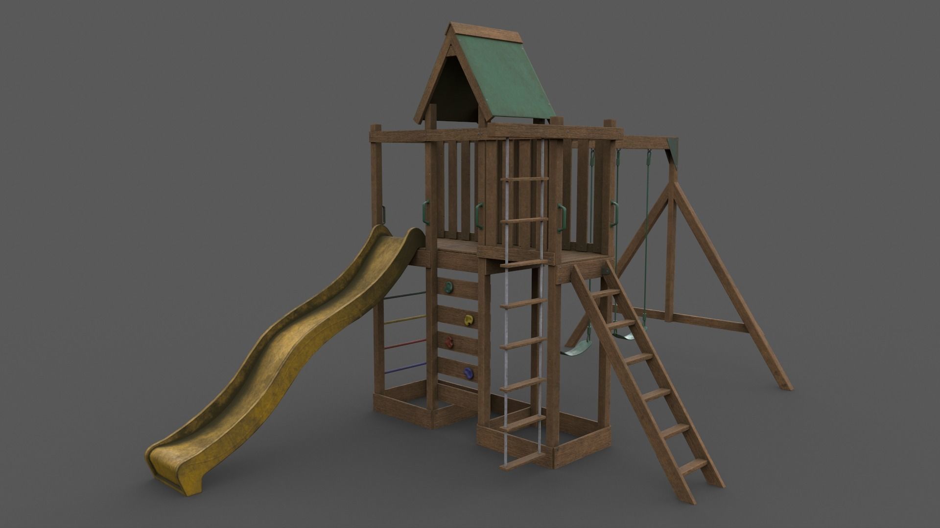 PBR Playground Jungle Gym 06 Low-poly 3D model_17