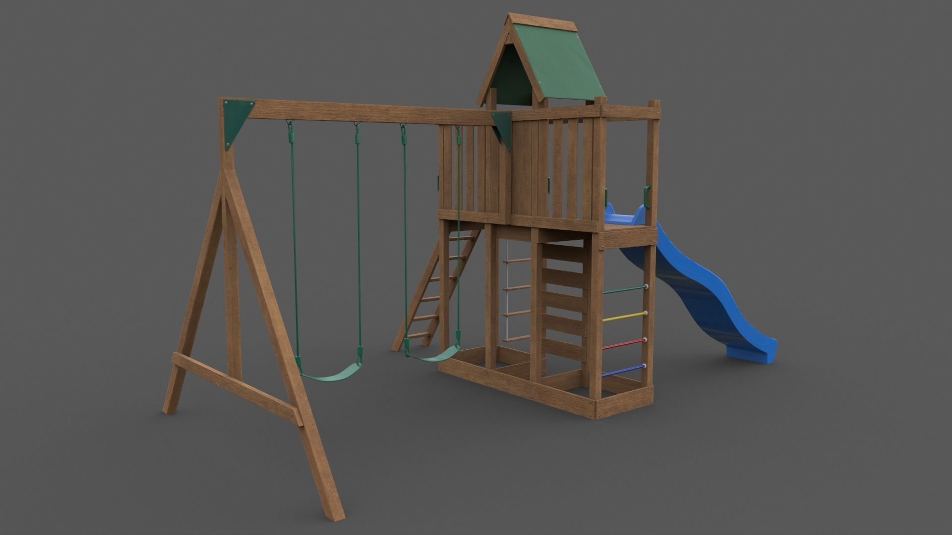 PBR Playground Jungle Gym 06 Low-poly 3D model_20