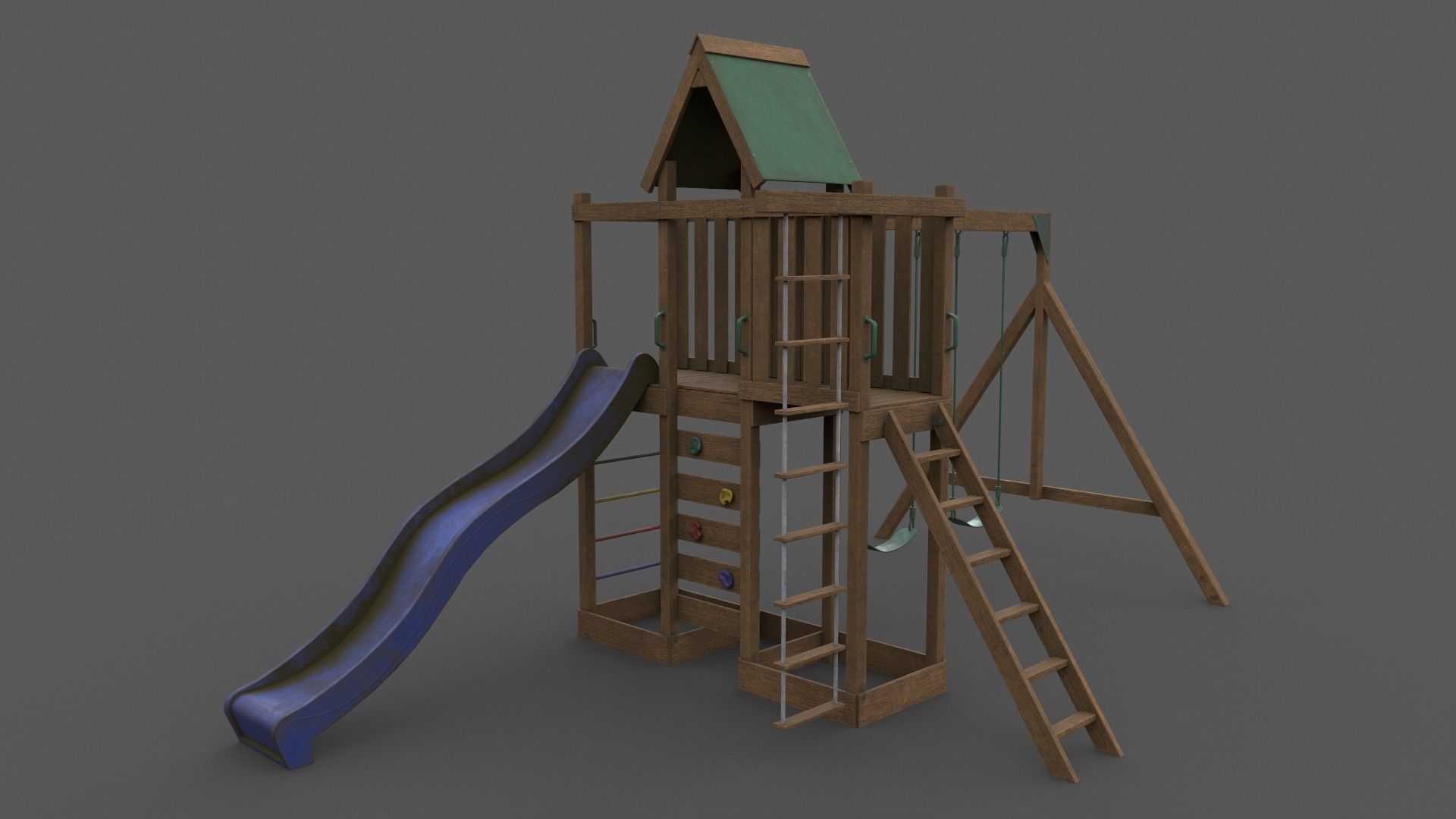 PBR Playground Jungle Gym 06 Low-poly 3D model_5