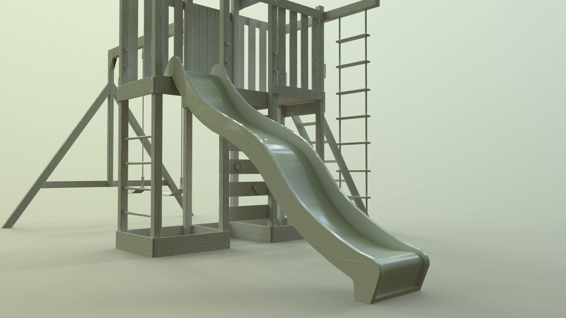 PBR Playground Jungle Gym 06 Low-poly 3D model_37