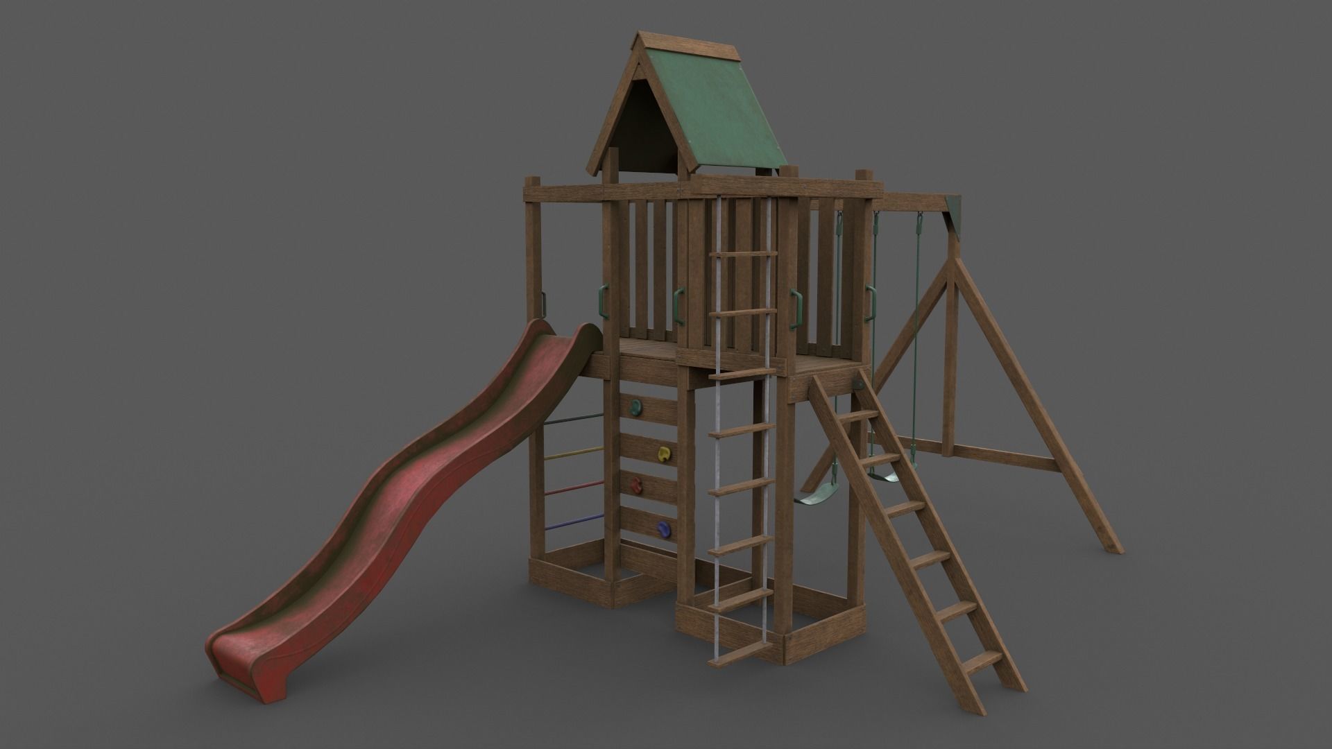 PBR Playground Jungle Gym 06 Low-poly 3D model_15