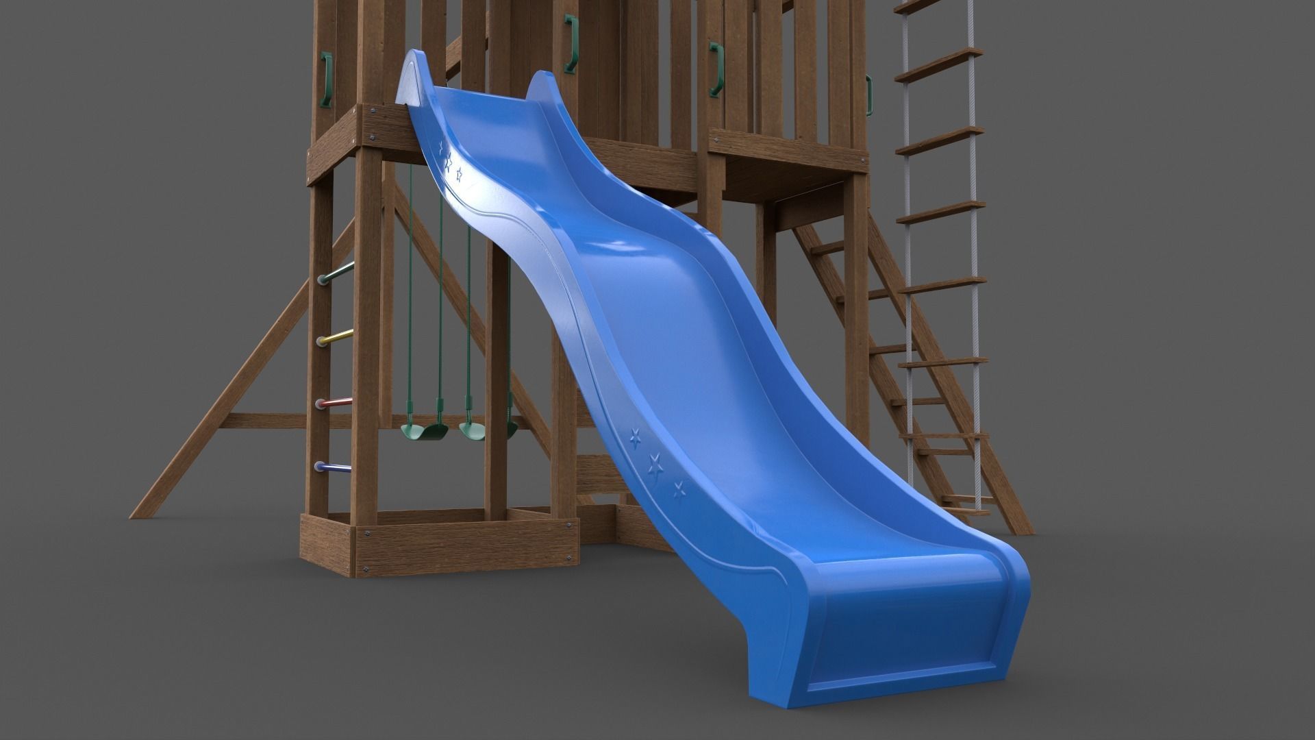 PBR Playground Jungle Gym 06 Low-poly 3D model_30