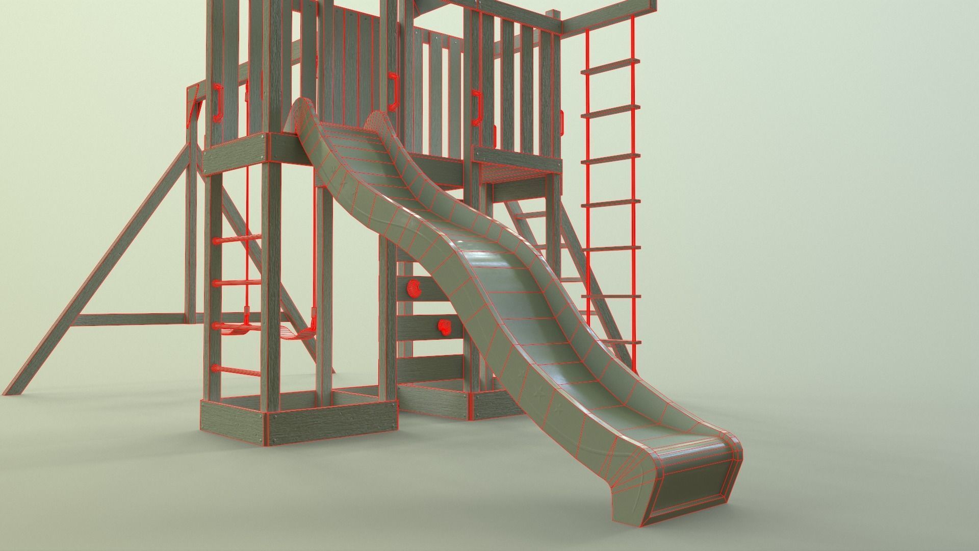 PBR Playground Jungle Gym 06 Low-poly 3D model_41