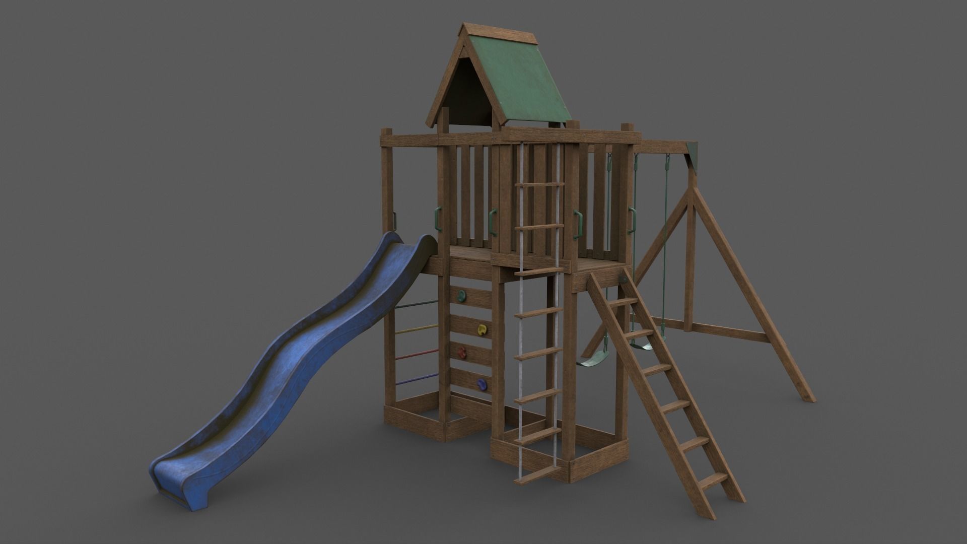 PBR Playground Jungle Gym 06 Low-poly 3D model_3