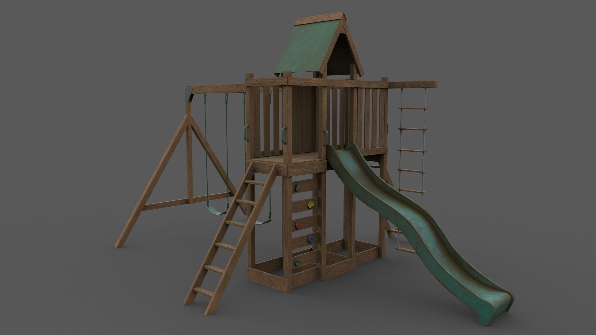 PBR Playground Jungle Gym 07 Low-poly 3D model_26