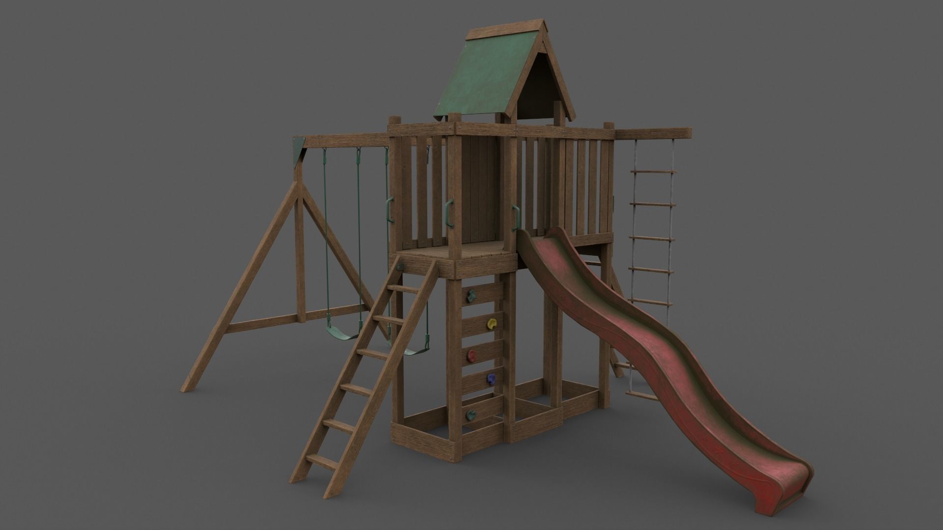 PBR Playground Jungle Gym 07 Low-poly 3D model_34