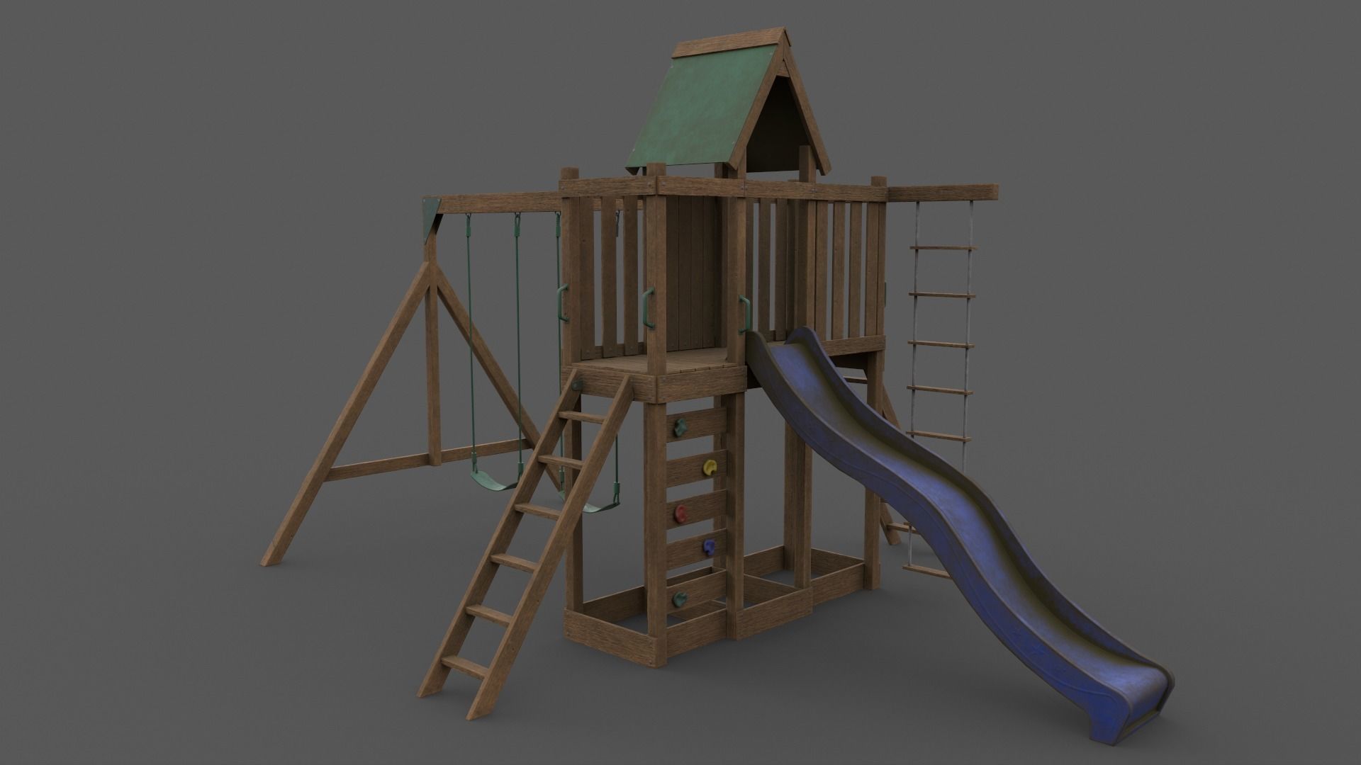 PBR Playground Jungle Gym 07 Low-poly 3D model_24
