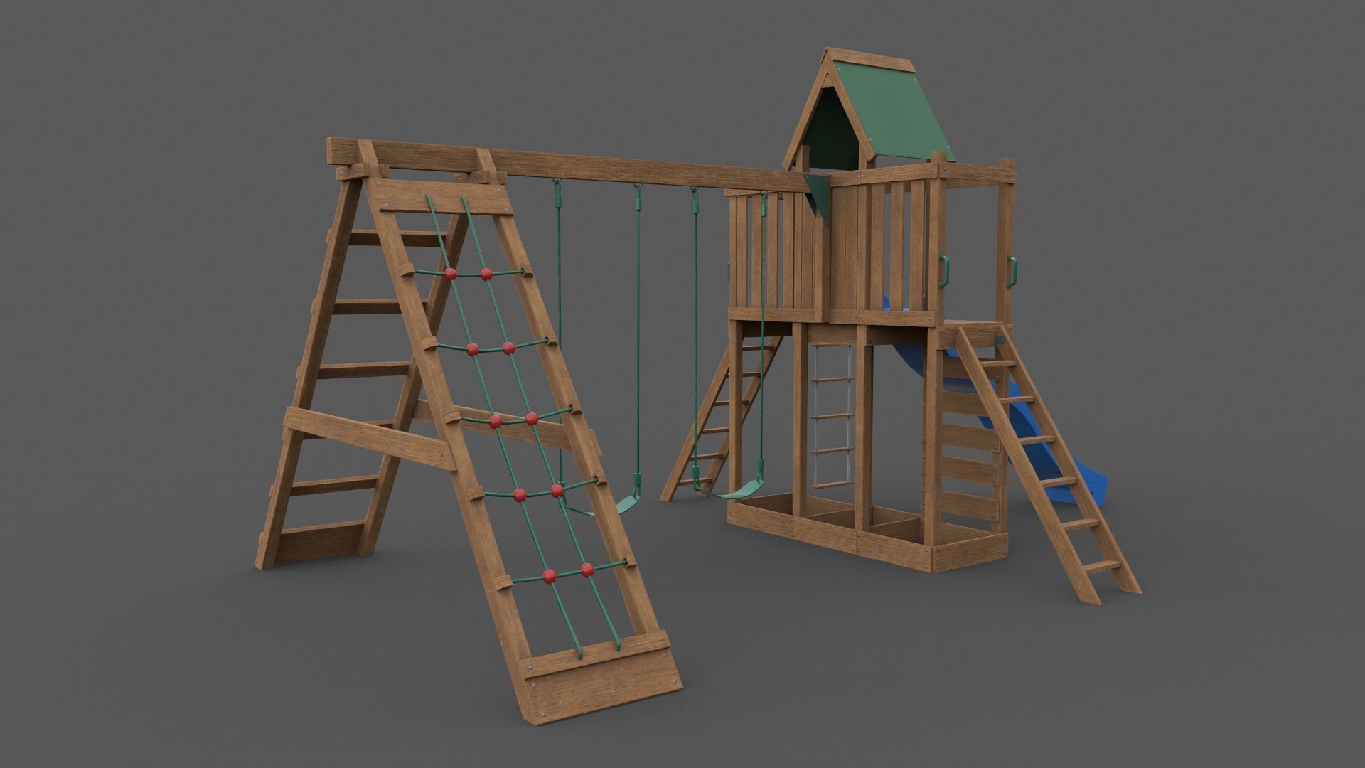 PBR Playground Jungle Gym 07 Low-poly 3D model_41