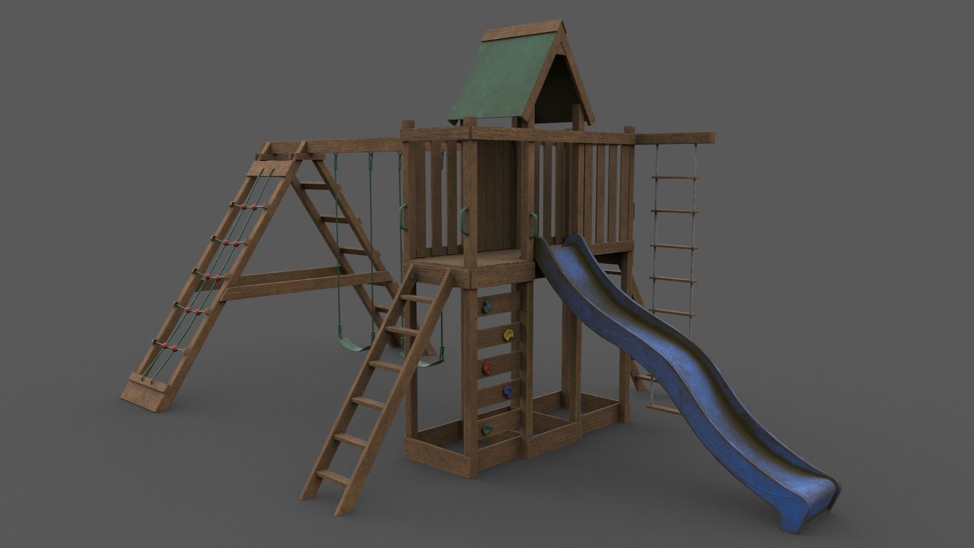 PBR Playground Jungle Gym 07 Low-poly 3D model_6