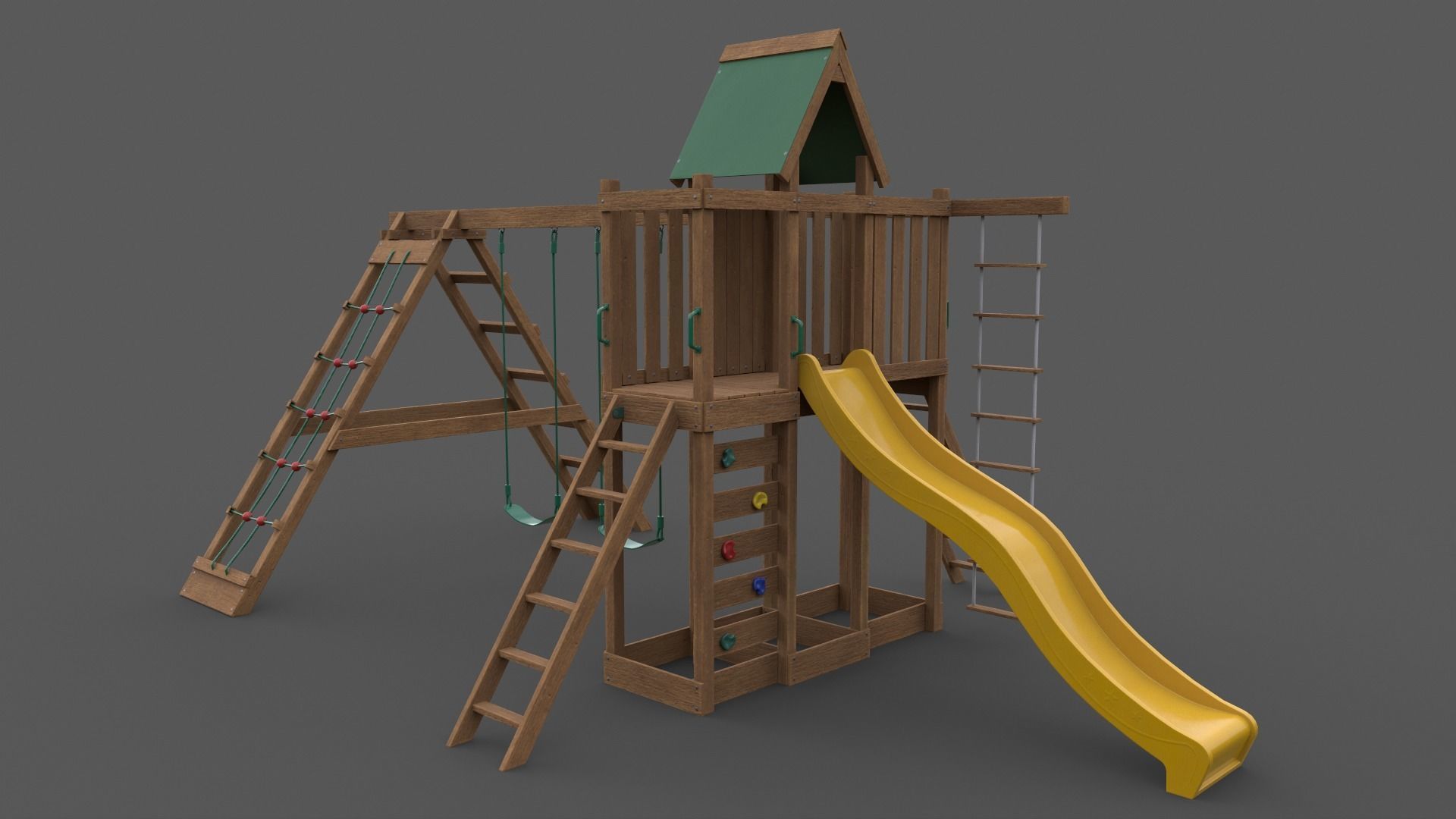 PBR Playground Jungle Gym 07 Low-poly 3D model_19