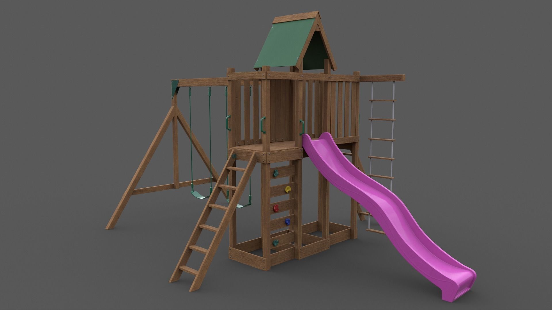 PBR Playground Jungle Gym 07 Low-poly 3D model_29